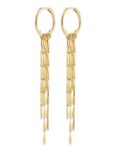 Connect Recycled Earrings Gold Pilgrim