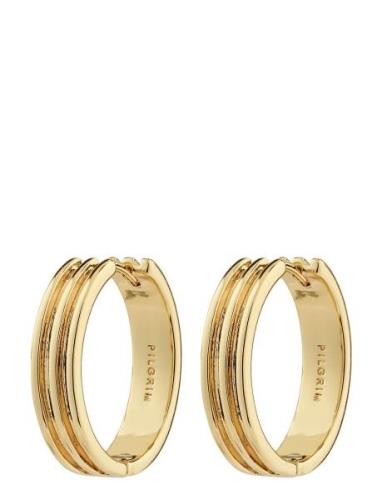 Bennett Recycled Hoop Earrings Gold Pilgrim