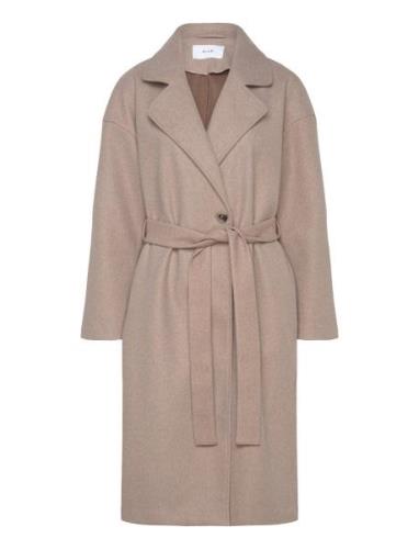 Visolo L/S Long Coat/Tes Beige Vila