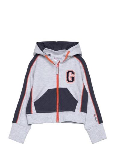 College Zip Hoodie Grey Mel Grey Geggamoja