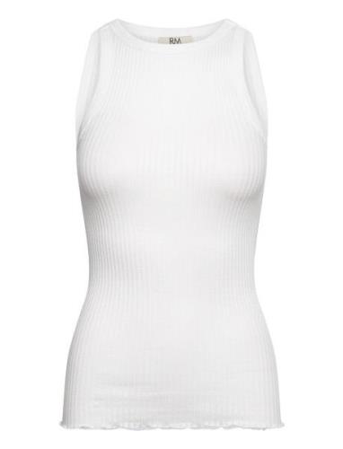 Rmwbaku Viscose Tank Top White RM By Rosemunde