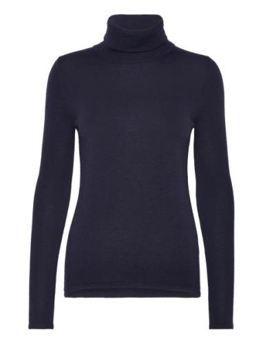 Rmwsofia Wool Ls Roll-Neck Knit Navy RM By Rosemunde