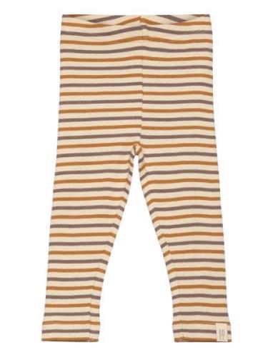 Legging Modal Striped Beige Petit Piao