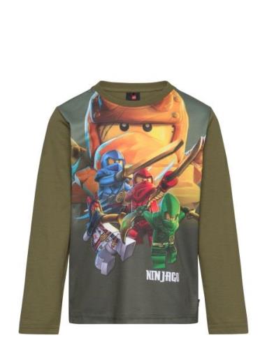 Lwtano 619 - T-Shirt L/S Green LEGO Kidswear