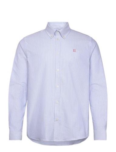 Konrad Contrast Oxford Shirt Blue Les Deux