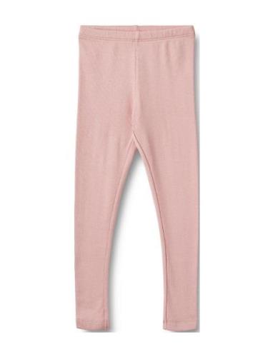 Rib Leggings Maddy Pink Wheat