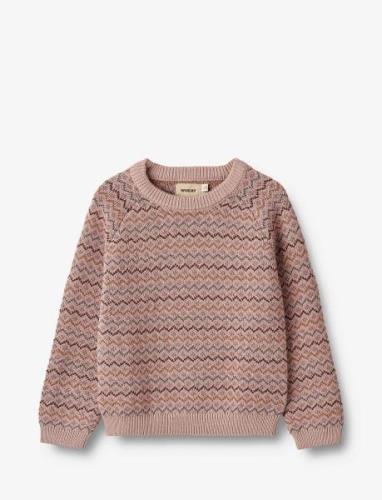 Jacquard Pullover Nanna Pink Wheat