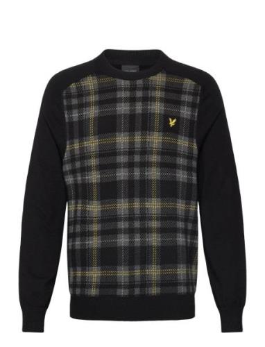 Lyle And Scott Tartan Jumper Black Lyle & Scott