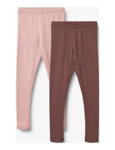 2 Rib Leggings Maddy Pink Wheat