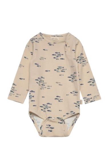 Body L/S Printed Beige Petit Piao