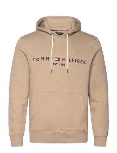 Tommy Logo Hoody Beige Tommy Hilfiger