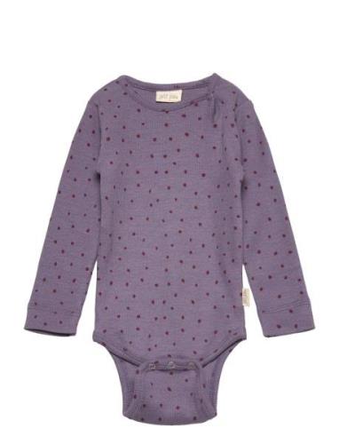 Body L/S Modal Dot Purple Petit Piao