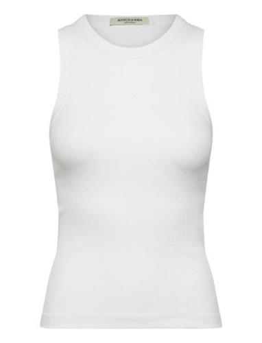 Core Rib Racer Tank White Scotch & Soda