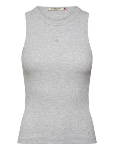 Core Rib Racer Tank Grey Scotch & Soda