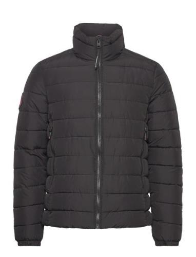 Fuji Emb Padded Jacket Black Superdry