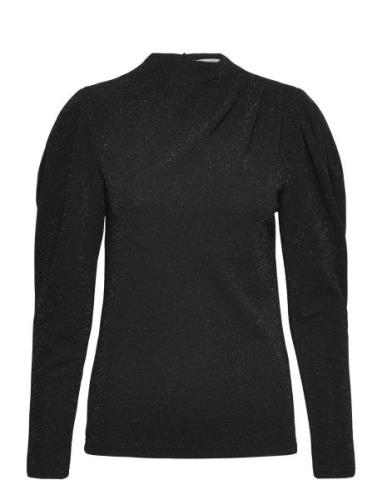 Slfmarwa Ls High Neck Top Black Selected Femme