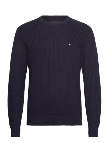 Herringb Structure C Nk Navy Tommy Hilfiger