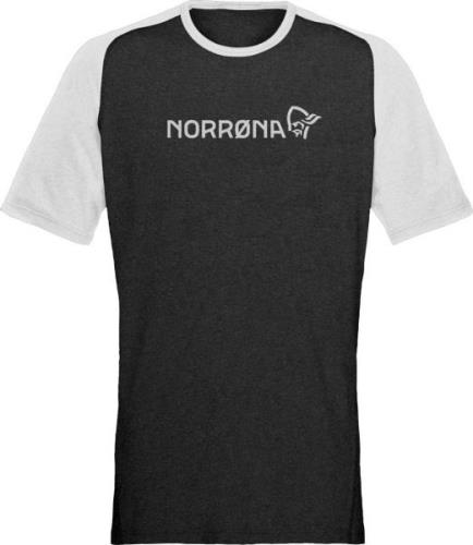 Norrøna Men's Fjørå Equaliser Lightweight T-Shirt  Caviar/Light Grey