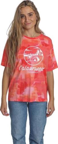 ColourWear Women's Surf Relaxed Tee Luscious Red