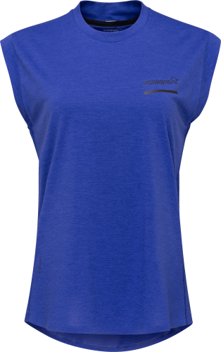 Norrøna Women's Senja Equaliser Sleeveless T-Shirt Royal Blue