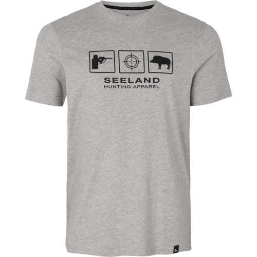 Seeland Men's Lanner T-Shirt Melange Dark Grey Melange