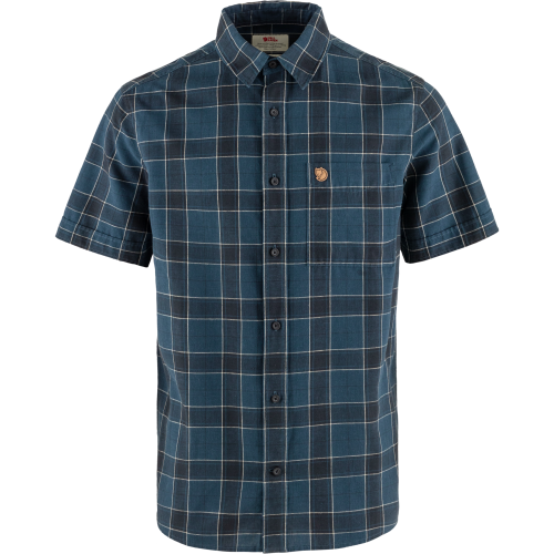 Fjällräven Men's Övik Travel Shirt Short Sleeve Indigo Blue-Dark Navy