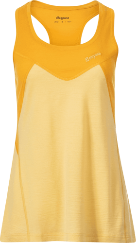 Bergans Women's Tind Wool Top  Buttercup Yellow/Marigold Yellow