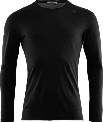 Aclima Men's LightWool Undershirt Long Sleeve Jet Black