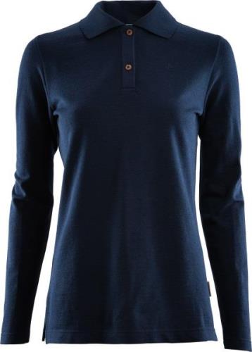 Aclima Women's LeisureWool Pique Shirt Long Sleeve Navy Blazer