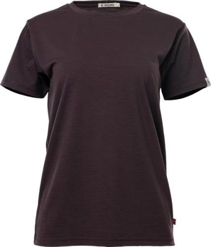 Aclima Women's LightWool 180 Classic Tee Chocolate Plum