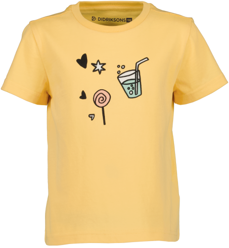Didriksons Kids' Mynta T-Shirt 2 Creamy Yellow