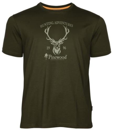 Pinewood Men's Red Deer T-Shirt Green