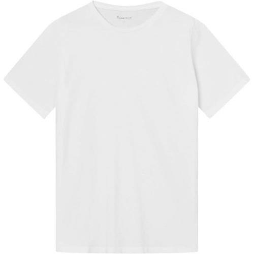 Knowledge Cotton Apparel Men's Agnar Basic T-Shirt Bright White