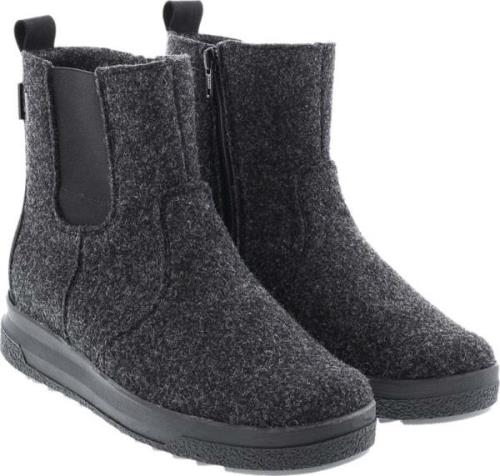 Pomar Women's Malla Gore-Tex Felt Chelsea Boot Granit Felt/Black Waxy