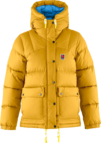 Fjällräven Women's Expedition Down Lite Jacket Mustard Yellow-Un Blue