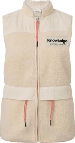 Knowledge Cotton Apparel Women's Teddy Colorblock Vest  Buttercream