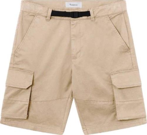 Knowledge Cotton Apparel Men's Cargo Stretched Twill Shorts  Light Fea...