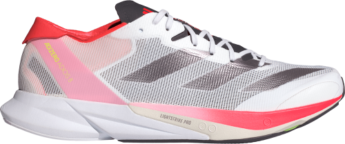 Adidas Men's Adizero Adios 8 Shoes Cloud White/Aurora Met./Solar Red