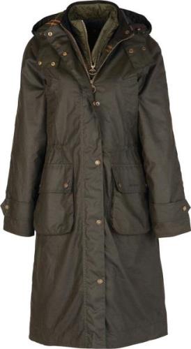 Barbour Women's Barbour Long Cannich Wax Jacket Olive