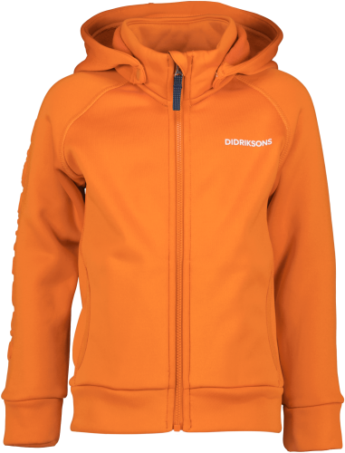 Didriksons Kids' Corin Full Zip 8 Orange Jam