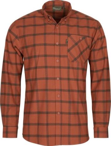 Pinewood Men's Värnamo Flannel Shirt Terracotta/Suedebr