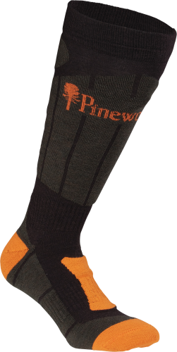 Pinewood Technical Long Wool Socks Dark Green/Green