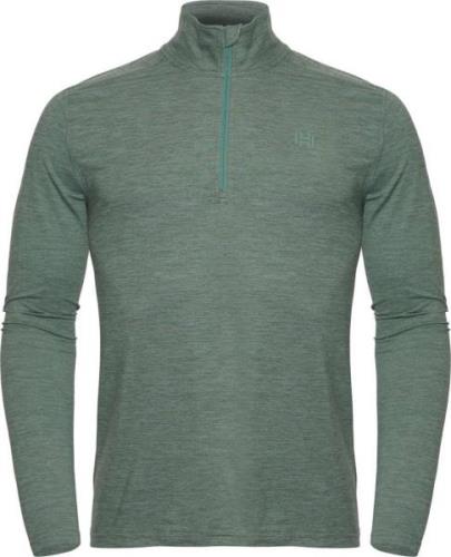 Hellner Nunis Halfzip Ls Tee Men Laurel Wreath Melange