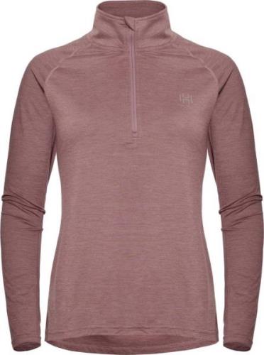 Hellner Nunis Halfzip Ls Tee Women Rose Taupe