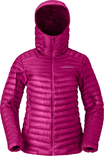 Norrøna Women's Trollveggen Superlight Down Hood Festival Fuchsia