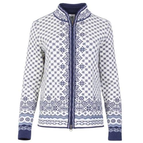 Dale of Norway Women's Solfrid Jacket Offwhite/Navy/Ice Blue