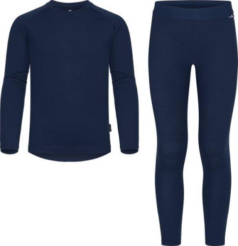 Gridarmor Juniors' Viks Wool Undertøy Set Navy Blazer