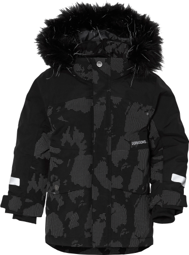 Didriksons Kids' Bjärven Special Edition Parka Island Print Reflex