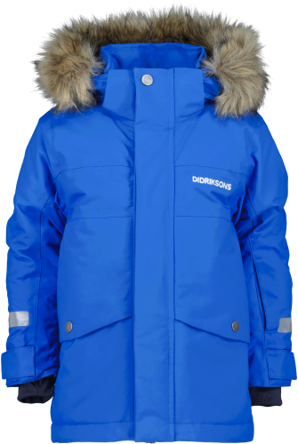 Didriksons Kids' Bjärven Parka 3 Caribbean Blue