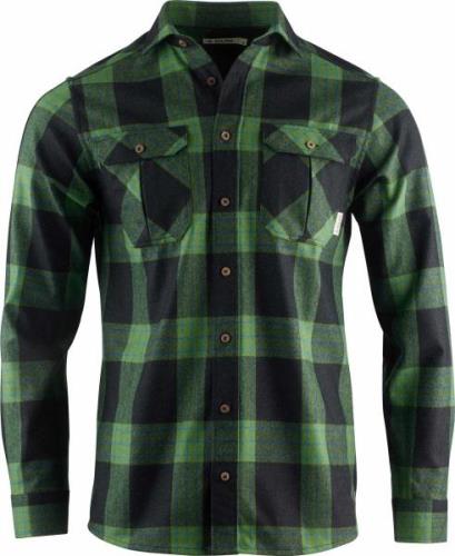 Aclima Men's ReBorn Woolshirt Check Dark Grey/Green